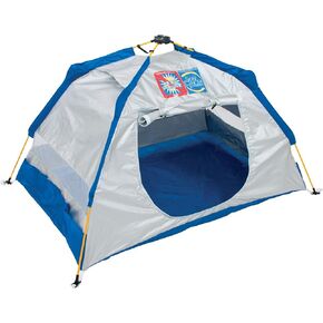 RIO Brands Beach Total Sun Block UPF 50+ Baby Sun Shade Pop-Up Beach Shelter, Silver, 62" x 41" x 36" (ATSBSD103-2019-1)