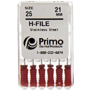 مبرد هيدستورم من بريمو لطب الأسنان EFH2125، 21 مم، 25 (عبوة من 6 قطع) in Kuwait