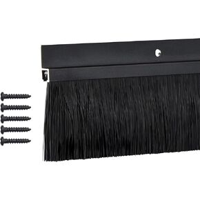 TMH Door Sweep Brush - 1.375" Brush Door Draft Stopper - Black Door Sweep for Bottom of Door, Weather Stripping Door Seal - 36" (3 FT) Long