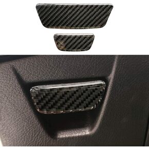 ruihe 100% True Carbon Fiber Glove Box Handle Cover Trim Fit for Ford Focus RS ST 2012 2013 2014 2015 2016 2017 2018