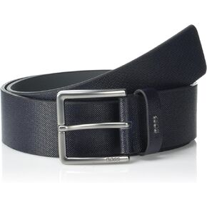 BOSS mens Printed Leather Casual Belt