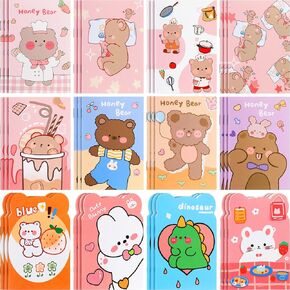 Yexiya 36 Packs Mini Cute Animal Notebooks Christmas Funny Cartoon Animal Notebook for Christmas Valentine's Day Gift Office Party Favors(Classic Styles)