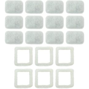 PET STANDARD Water Filters, Compatible with iPettie® Tritone Ceramic Fountain, Pack of 12