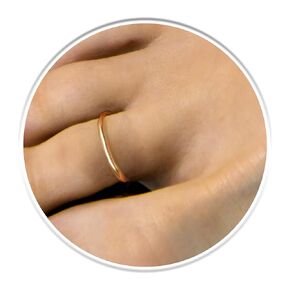 Cute Toe Ring For Women 14k Gold Filled - 20 Gauge Toe Hoop Jewelry Adjustable Size - Handmade Toe Rings