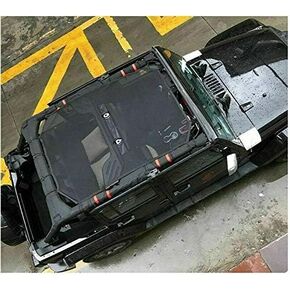 Sun Shade Bimini Bikini Top Shield for 4 Door / 4Dr Jeep Wrangler JK JKU Unlimited