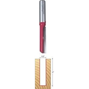 Freud 11-164: 1/2" (dia.) Single Flute Straight Bit with 1/2" shank, 2-7/16" overall length