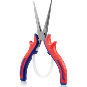 كماشة أنف مستديرة صغيرة مقاس 5 بوصات من GOLD DEER لصنع المجوهرات، كماشة حلقات سلكية دقيقة، هيكل فولاذي CRV مع لمسة نهائية من التيفلون ومقبض احترافي، مستلزمات صناعة المجوهرات لتغليف سلك الذاكرة in Kuwait