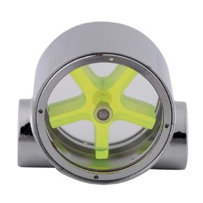 Water Flow Indicator,Tungsten Alloy G1/4" Standard Female to Female Thread Computer Water Cooling Flow Indicator