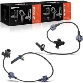 A-Premium ABS Wheel Speed Sensor Compatible with Honda Models - CR-V 2007 2008 2009 2010 2011, Sport Utility - Rear Driver and Passenger Side, (2-PC Set), Replace# 57470SXS003, 57475SXS003