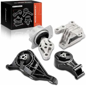 A-Premium 4PCS Engine Motor Mount and Transmission Mount Set Compatible with Cadillac SRX 2010-2011 V6 3.0L, SRX 2012-2016 V6 3.6L, FWD Automatic Transmission, Replace# 25778693, 13346302
