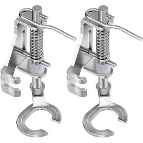 PAGOW 2X Metal Open Toe Free Motion Quilting Darning Embroidery Presser Foot for Brother, Singer, Babylock, Viking, Euro-Pro, Janome, Kenmore, White, Juki, Simplicity Domestic Sewing Machines