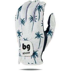 BG Bender Golf Glove | Wear On Left | (Palm Tree, Mens XXL)