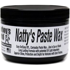 Poorboy's World PB-NPBLK08 Nattys Carnauba Paste Wax, Black,235ml