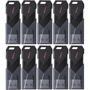Kingston 64GB DataTraveler Exodia Onyx USB 3.2 Flash Drive (Matte Black) (10-Pack)