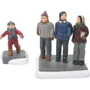 مجموعة 56 a Christmas Story Village Accessories Cmon Guys Wait Up تمثال صغير، 2.5 بوصة، متعدد الألوان