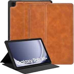 for Samsung Galaxy Tab A9 Plus/A9+ 5G Tablet Case Cover 11 Inch 2023 2024 SM-X210/X216/X218,PU Leather Stand Slim Protective Case Compatible with Galaxy Tab A9+ Plus,Black
