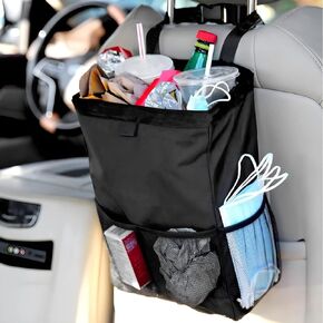 Car Trash Can Automotive Garbage Bag for Truck SUV Home, Waterproof Leakproof Oxford Multi-Use Organizer for Vehicle Traveling