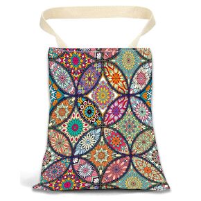 ANKVRP Car Garbage Can, Car Trash Bag, Car Garbage Bag, Hanging Car Trash Can for Car Accessories, Vehicle, Travelling, Camping, Cute Car Back Seat Organizer, Boho Leaf