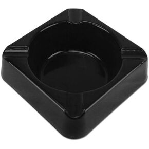 Stinky Cigar Ashtrays Stinky Composite 4 Cigar Ashtray, Deep Bowl, Stackable, Black