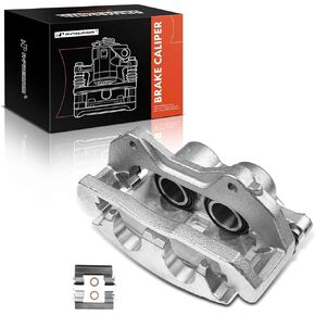 A-Premium Front Disc Brake Caliper Assembly with Bracket Compatible with Select Cadillac and Pontiac Models - SRX 2004-2009, STS 2005, CTS 2006-2007, STS 2006-2008, Bonneville 2004-2005