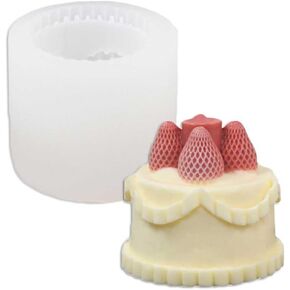 Tone Fun Bow Cake Shape Candle Silicone Molds for Making Candle, Resin, Aromatherapy Candles, Handmade Wax Soap, Home Decor, Craft