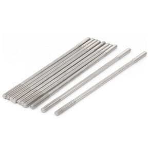 uxcell M5x150mm 304 Stainless Steel Double End Threaded Stud Screw Bolt 10pcs