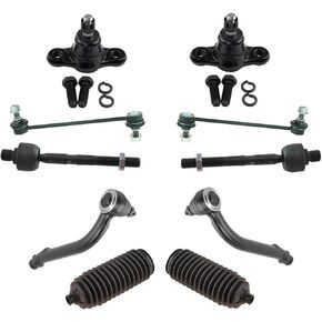 TRQ Front Steering & Suspension Kit Compatible with 2007-2010 Hyundai Elantra