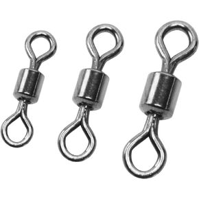 SF Fishing Rolling Barrel Swivel 50Pcs Stainless Steel Rolling Bearing Connector Fishing Swivels Tackle for Saltwater Freshwater Fishing #1-#12 for 20lb-1300lb