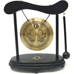 Zen Art Brass Feng Shui Desktop Gong