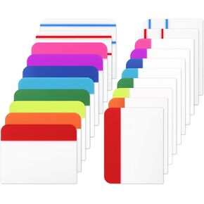 600 Pieces Tabs 2 Inch Sticky Index Tabs, Colored Page Markers Repositionable Divider Tabs for Notebooks, Binders, File Folders, Books (30 Sets 10 Colors)