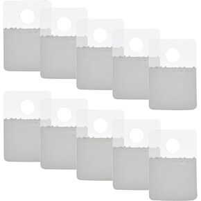 1000 Pcs Hang Tabs, Round Hole Tags Self-Adhesive Hanging Tabs Display Tags Clear Slot Hole Hang Tags for Store Retail Display（1 1/2" x 1"）