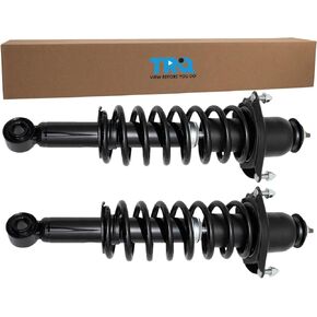 TRQ Rear Complete Loaded Strut Shock & Spring Assembly Pair Set for 2014-2018 Toyota Corolla