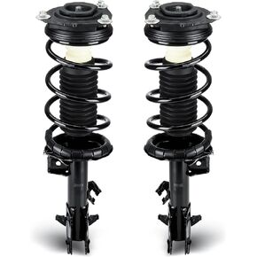 Front Complete Struts Assembly w/Coil Spring Shock Absorber Compatible with 2007-2012 Nissan Versa, Replace for 172351 172352, 2Pcs