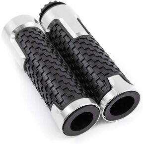 APEBAZY Hand Grips 7/8'' 22mm Motorcycle Grips Non Slip Universal Aluminum and Rubber Gel Handlebar Grip for Motorbike