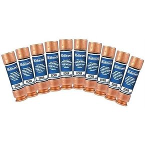 Compatible Replacement for Fusetron FRN-R-60 - Box of 10 Edison Time Delay Fuse - 60 Amp 250V - RK5 Dual Element