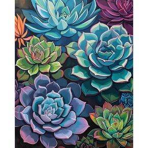 Natuyalo Paint by Numbers Kit for Adults - Beach DIY Adult Paint by Number Kits Seascape Acrylic Canvas Painting for Adults Beginners Kids Art Crafts Without Frame, 16x20 Inch