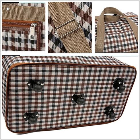 Expandable Extra Large Travel Nylon Duffel Bag with Wheels Waterproof Lightweight Travelling Foldable Suitcase in Saudi Arabia