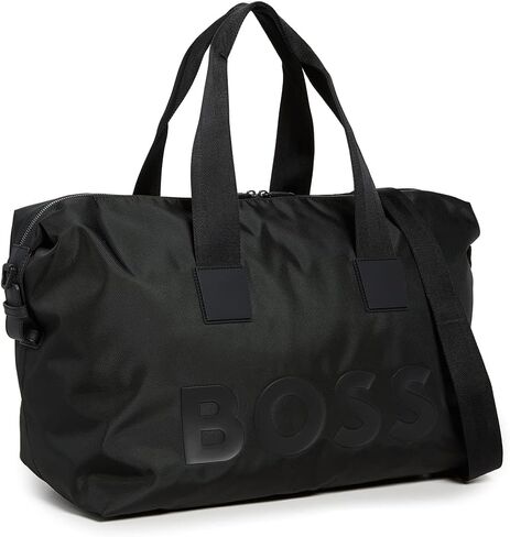 حقيبة BOSS للرجال من النايلون بشعار Tonal Logo، باللون الأسود المجرة in Saudi Arabia