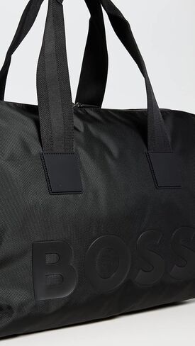 حقيبة BOSS للرجال من النايلون بشعار Tonal Logo، باللون الأسود المجرة in Saudi Arabia