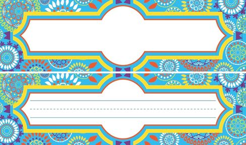 Barker Creek Double-Sided Desk Nameplates & Bulletin Board Signs, Frame-It, Multi-Purpose Desk Nameplates, Bulletin Board Signs, Hall Passes, Word Walls and More! 3.5" x 12", Pack of 36 (1413) in Saudi Arabia