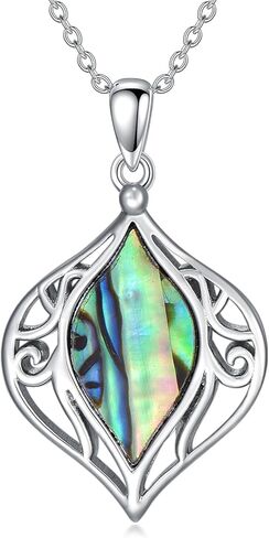 KZX أذن البحر شل قلادة للنساء أذن البحر شل قلادة قلادة أذن البحر قلادة مجوهرات هدايا عيد الحب لصديقة زوجة الأم in Kuwait