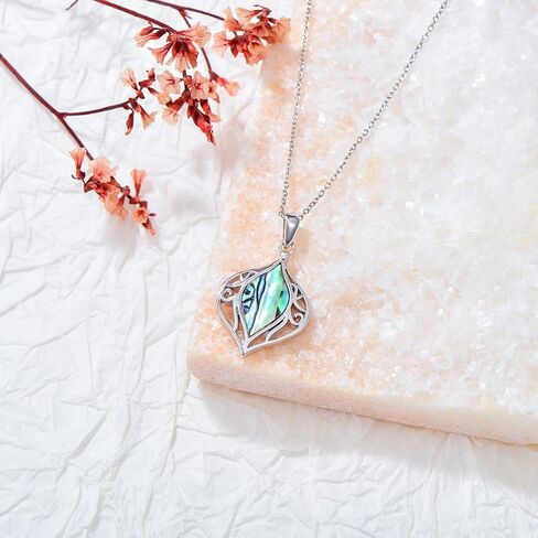 KZX أذن البحر شل قلادة للنساء أذن البحر شل قلادة قلادة أذن البحر قلادة مجوهرات هدايا عيد الحب لصديقة زوجة الأم in Kuwait