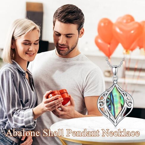 KZX أذن البحر شل قلادة للنساء أذن البحر شل قلادة قلادة أذن البحر قلادة مجوهرات هدايا عيد الحب لصديقة زوجة الأم in Kuwait