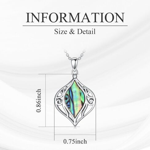 KZX أذن البحر شل قلادة للنساء أذن البحر شل قلادة قلادة أذن البحر قلادة مجوهرات هدايا عيد الحب لصديقة زوجة الأم in Kuwait