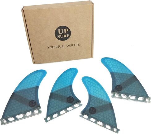 UPSURF Surfboard fins K2.1 Single Tab Quad 4fins Surfing fins Choose Color in Kuwait