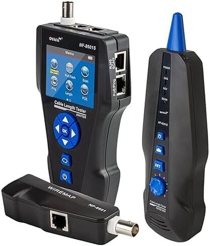 NOYAFA Network Cable Tester,NF-8601S TDR Wire Tester Rj11 Rj45 BNC Multifuncation Ethernet LAN Cable Tester, Precise Breakpoint Test with PING/POE in Kuwait