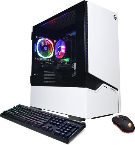 كمبيوتر الألعاب CyberPowerPC Gamer Master، AMD Ryzen 7 8700G 4.2 جيجا هرتز، GeForce RTX 4060 Ti 8 جيجا، 16 جيجا DDR5، 2 تيرابايت PCIe Gen4 SSD، WiFi جاهز ونظام التشغيل Windows 11 Home (GMAI5300A) in Kuwait