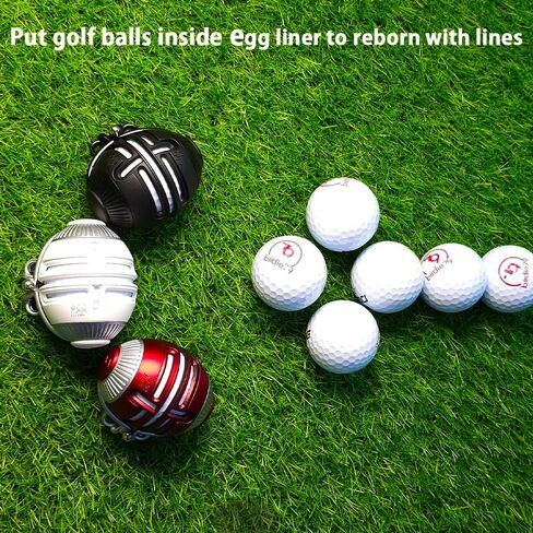 Birdle79 Golf Club Bag Accessory-Egg Liner- Golf Ball Holder-Attaches to Golf Club Bag - Create Your Lines Anytime -Reduces Putting Strokes by 3 - Premium Gift Box+ 1ea Golf Ball+3ea Marker in Saudi Arabia
