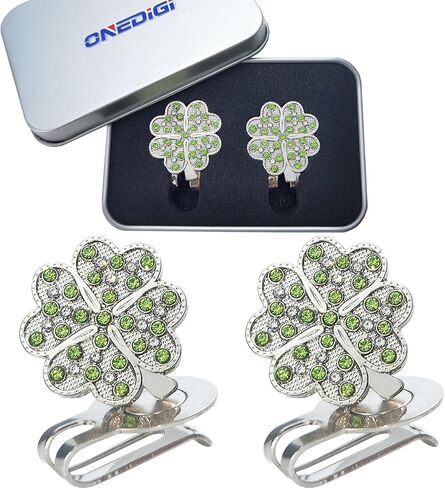 ONEDIGI 2PCS Golf Ball Marker with Golf Hat Clip for Your Friend Golf Gifts for Women in Saudi Arabia
