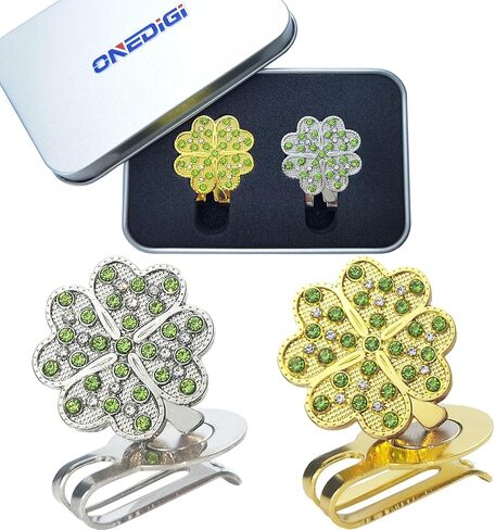 ONEDIGI 2PCS Golf Ball Marker with Golf Hat Clip for Your Friend Golf Gifts for Women in Saudi Arabia